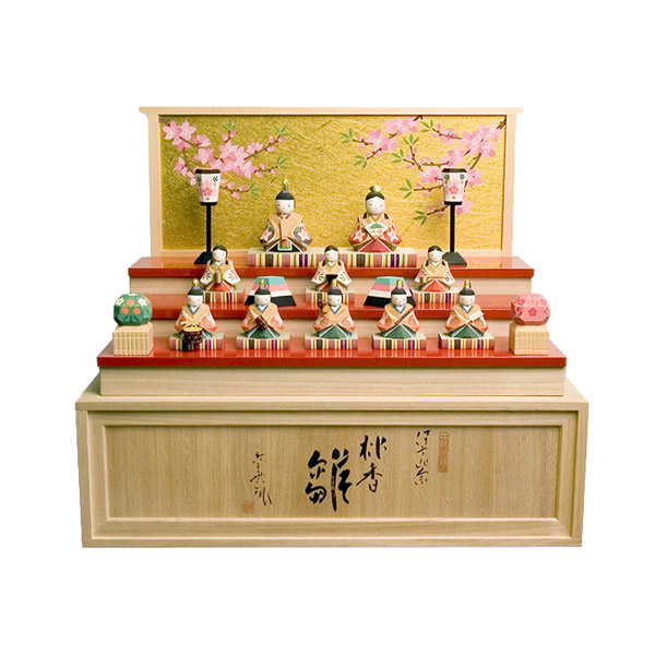伊予一刀彫 桃香雛