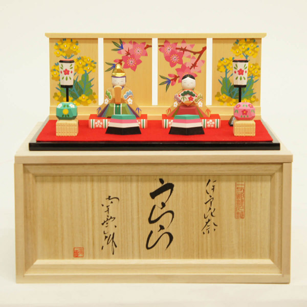 伊予一刀彫 伊予比奈 うらら 親王飾り