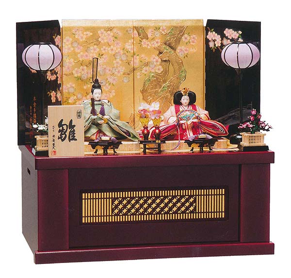 横山一彦作　いずみ　小三五親王揃　収納飾り　【HC-048】