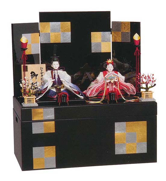 横山一彦作　よしの　芥子親王揃　収納飾り　【HC-050】