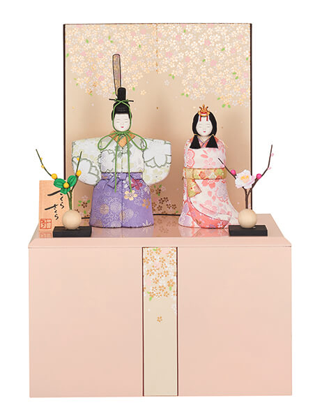 さくらさくら 神雛 親王飾り 0号C 収納飾り
