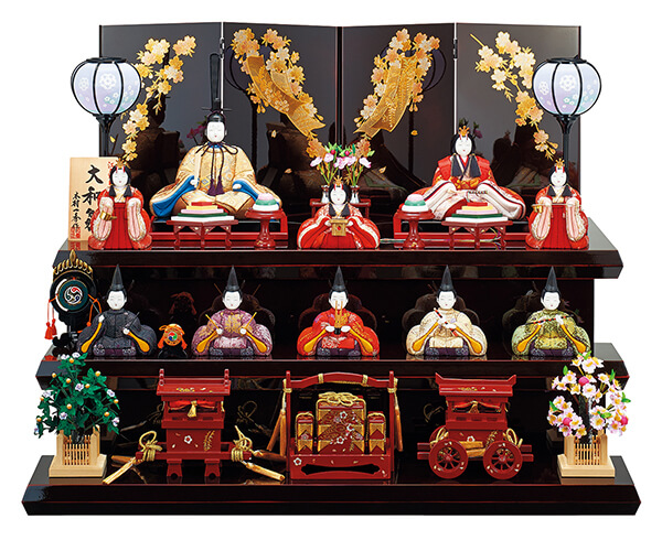 十人飾り 大和雛 25-1号