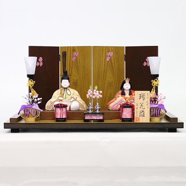 真多呂作 木目込み雛人形 瑞花雛セット