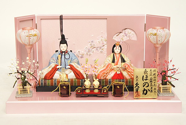 久月作 ほのか 頭 杉田明十志原作 和月雛 木目込み 親王飾り