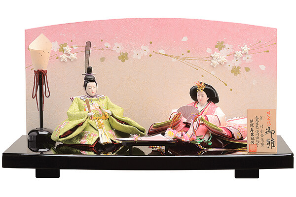 草木染　来春　（きはる）　親王飾り