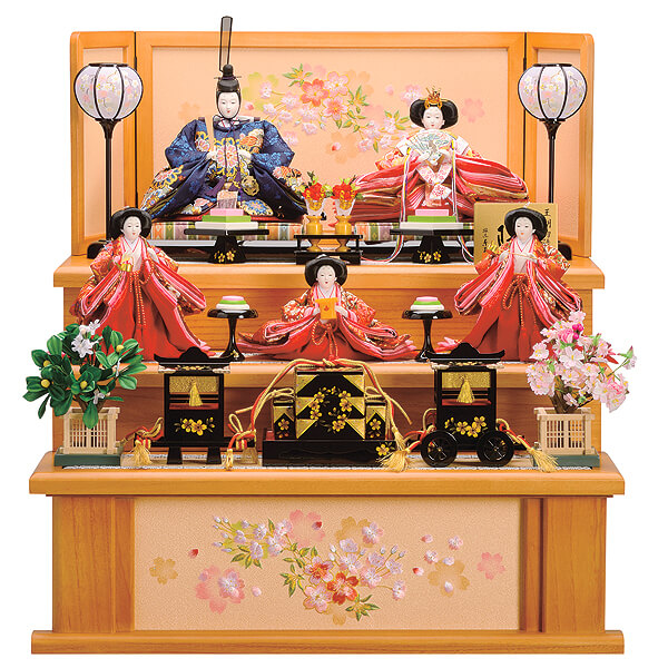 一、二の三段　春雛　（はるひな）　三段飾り
