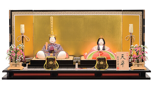 東玉工房　賢一　天平　（てんぴょう）　正絹　親王飾り