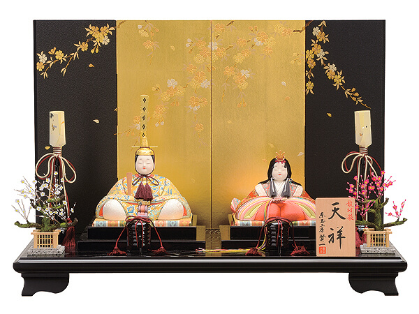 東玉工房　賢一　天祥　（てんしょう）　龍村裂　（たつむらぎれ）　親王飾り