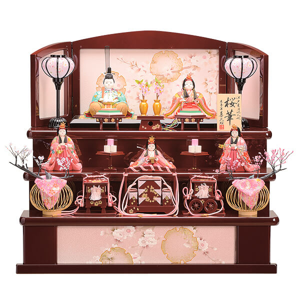 喜久絵作　彩桜　（あおい）　五人飾り