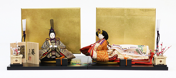 柴田家千代作 正絹西陣織 衣装着 葵 柳親王飾り