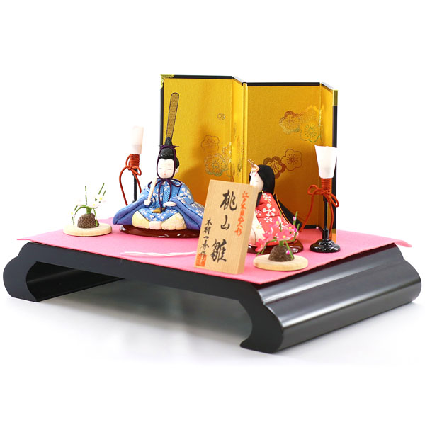 雛人形 一秀 桃山雛 親王飾り 巻き足台セット 詳細画像