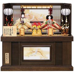 雛人形: 京十一番親王 収納飾り 江都みやび 春窓雛 【657S50332】