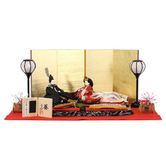 柴田家千代作 衣装着 葵 平安 有職 向鶴丸文 柳親王飾り | シンプルな親王飾り