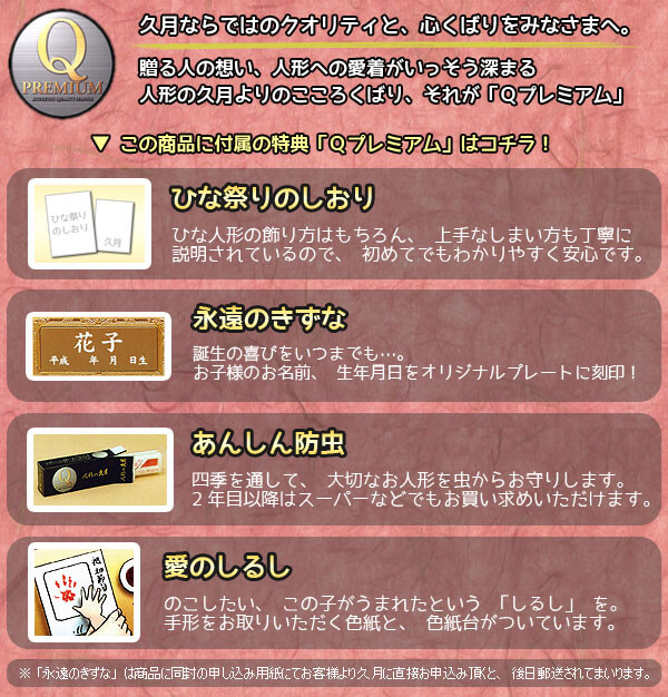 久月からのプレゼント　雛人形