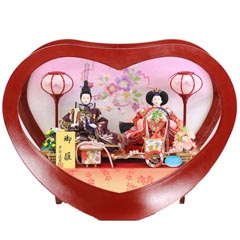 芥子親王 ハート型 アクリルケース飾り | コンパクトなケース飾り
