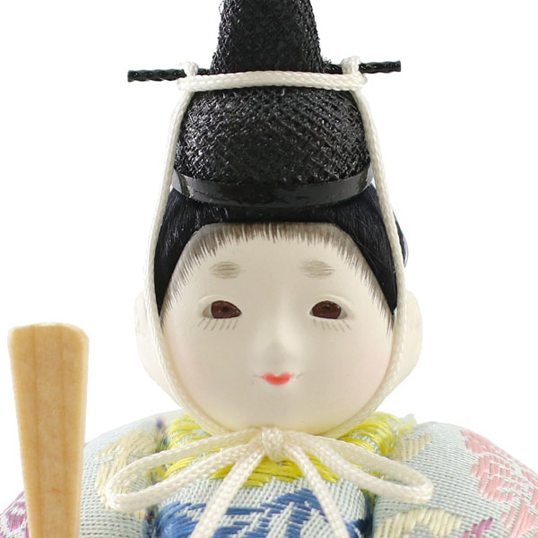 東玉工房　 雛人形　ひないろ 正絹 銀朱 木目込み 親王飾り 高級木材使用台屏風　詳細画像