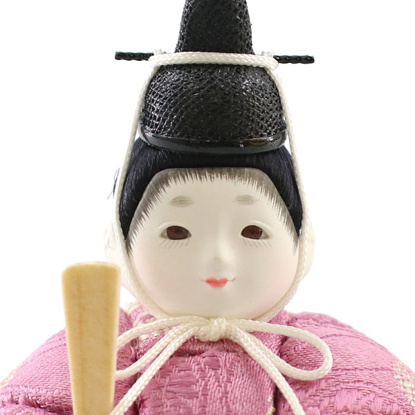 雛人形 東玉工房 ひないろ 正絹 浅黄 木目込み 親王飾り 薄橙塗り 木製 円形台飾り 詳細画像 東玉工房 雛人形 ひないろ 正絹 浅黄 木目込み 親王飾り 薄橙塗り 木製 円形台飾り 詳細画像