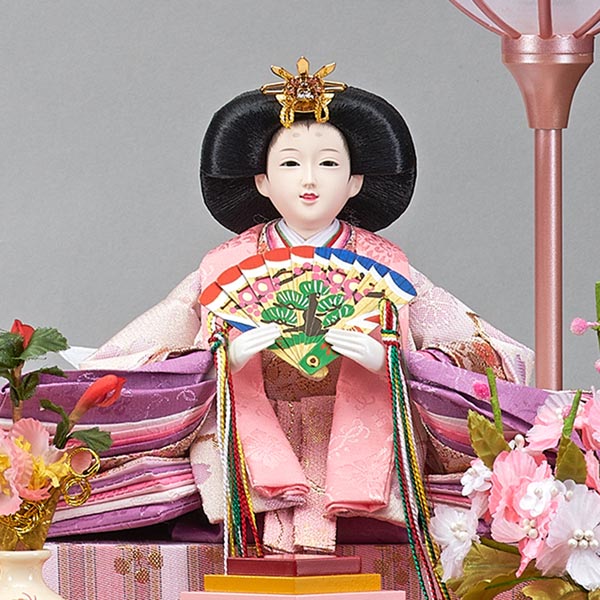 雛人形 藤翁 あゆみ 三五親王飾り 白木 木目 栓欅 六角 アクリルケース 詳細画像 藤翁 雛人形 あゆみ 三五親王飾り 白木 木目 栓欅 六角 アクリルケース 詳細画像