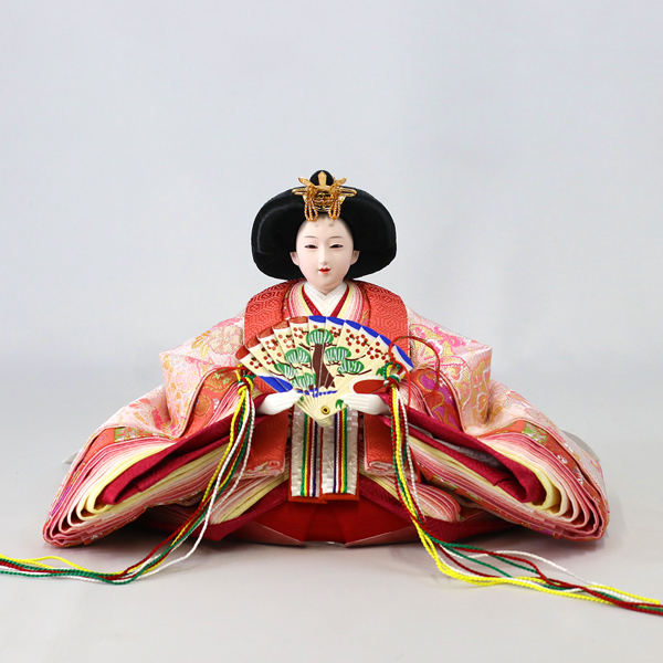 吉徳　 雛人形　花ひいな 小三五親王 収納飾り 　詳細画像
