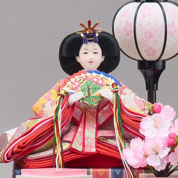 藤翁　 雛人形　浮舟 小三五親王 彩色ＬＧ塗 アクリルケース飾り　詳細画像