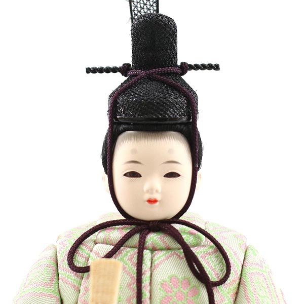雛人形 一秀 さくらさくら 親王飾り 透かし麻の葉模様 木製 円形 三日月形飾り台 (小) 詳細画像 一秀 雛人形 さくらさくら 親王飾り 透かし麻の葉模様 木製 円形 三日月形飾り台 (小) 詳細画像