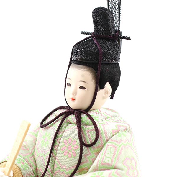 雛人形 一秀 さくらさくら 親王飾り 透かし麻の葉模様 木製 円形 三日月形飾り台 (小) 詳細画像 一秀 雛人形 さくらさくら 親王飾り 透かし麻の葉模様 木製 円形 三日月形飾り台 (小) 詳細画像