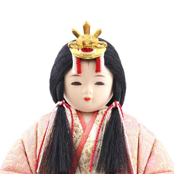 雛人形 一秀 さくらさくら 親王飾り 透かし麻の葉模様 木製 円形 三日月形飾り台 (小) 詳細画像 一秀 雛人形 さくらさくら 親王飾り 透かし麻の葉模様 木製 円形 三日月形飾り台 (小) 詳細画像