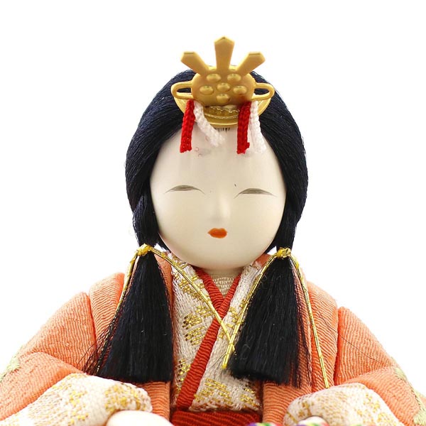 雛人形 一秀 さくらさくら 親王飾り ハードメイプル突板 半円形敷板 詳細画像