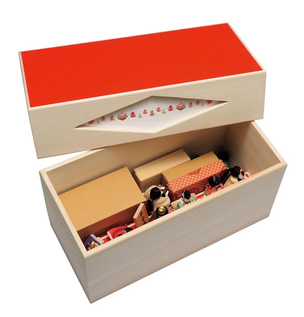 一秀　 雛人形　十五人飾り 平安雛 14号 三段収納飾り　詳細画像