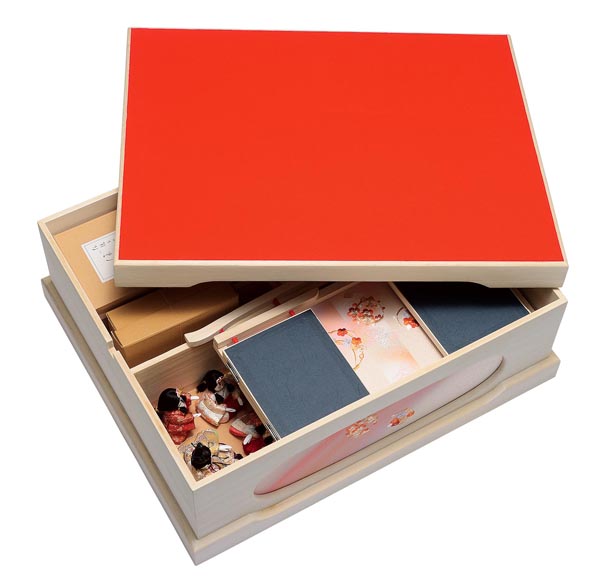 一秀　 雛人形　十五人飾り 平安雛 15号 三段収納飾り　詳細画像