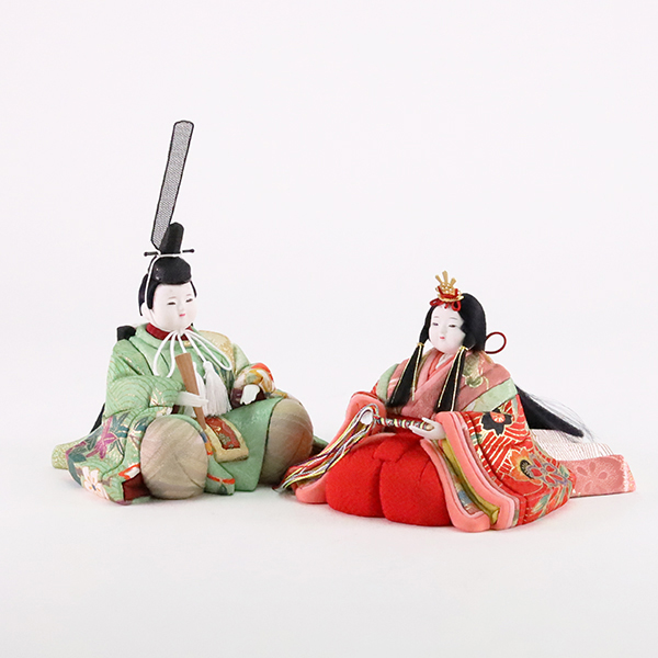 大里彩作 京友禅 「さくら」 江戸木目込人形 雛人形 ひな人形 収納飾り