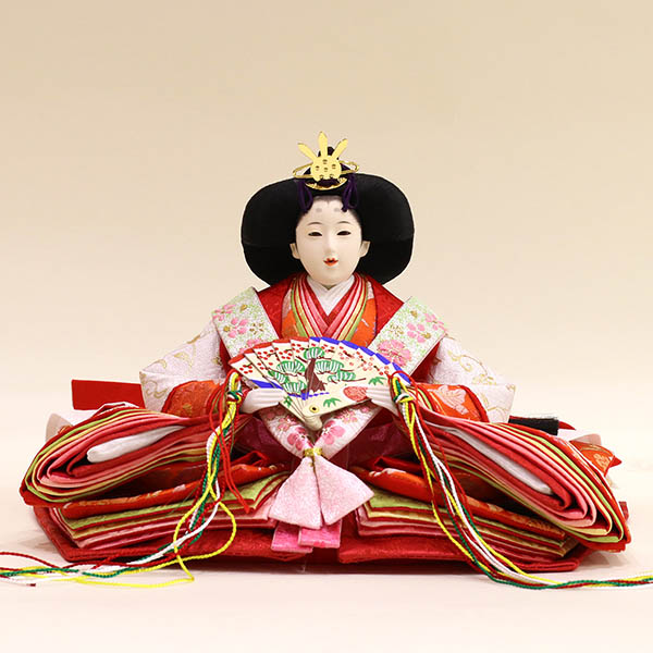 雛人形 久月 久月 衣裳着 毛せん五人飾り 大三五親王 芥子官女 詳細画像