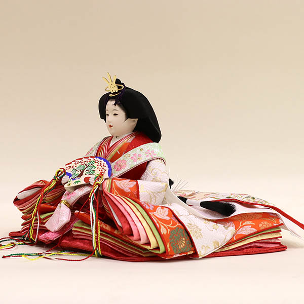 雛人形 久月 久月 衣裳着 毛せん五人飾り 大三五親王 芥子官女 詳細画像