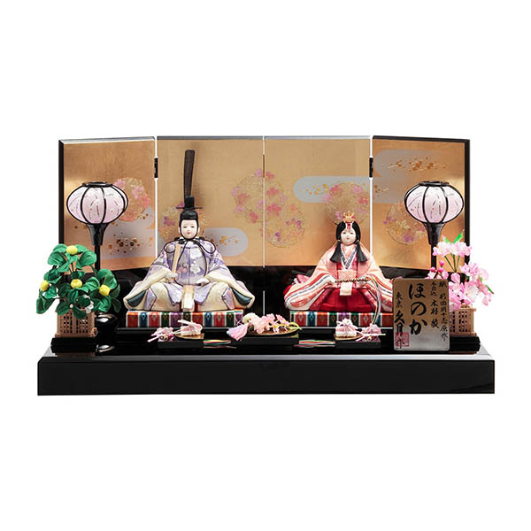 久月作 ほのか 木目込み 木村綾 聖羅雛 親王飾り【D-89/73HR-M24】