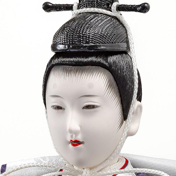 吉徳　 雛人形　正絹 黄櫨染 京十番親王 四寸 十五人揃い 江都みやび 御雛 緋毛氈　詳細画像