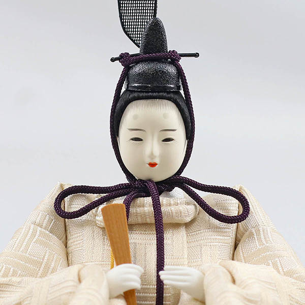 雛人形 柴田家千代 柴田家千代作 葵 算崩地紋 刺繍桜ちらし 白紫 柳親王 裾長衣装着 白色七宝文様屏風 桐製収納飾り 詳細画像 柴田家千代 雛人形 柴田家千代作 葵 算崩地紋 刺繍桜ちらし 白紫 柳親王 裾長衣装着 白色七宝文様屏風 桐製収納飾り 詳細画像