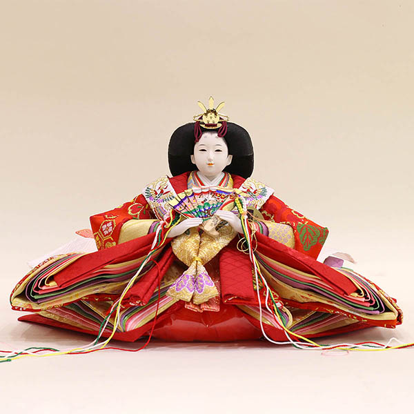 雛飾り おひなさま 平安清玉作 親王飾り 三五親王芥子官女 ケース