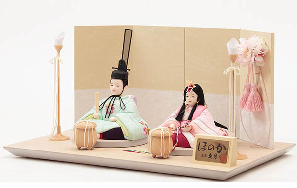 久月　 雛人形　久月作 ほのか 木目込み 新井久夫 芽依雛 親王飾り 刺繍　詳細画像