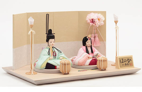 久月　 雛人形　久月作 ほのか 木目込み 新井久夫 芽依雛 親王飾り 刺繍　詳細画像