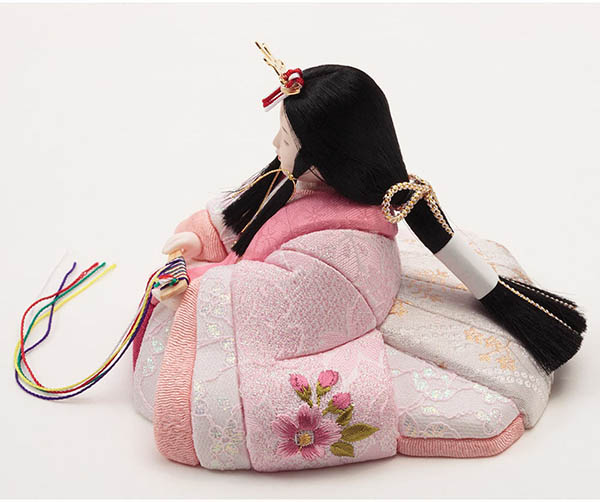 久月　 雛人形　久月作 ほのか 木目込み 新井久夫 芽依雛 親王飾り 刺繍　詳細画像