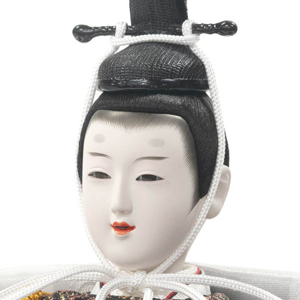 吉徳　 雛人形　小三五親王 白木調 木目 収納箱飾り 花ひいな　詳細画像