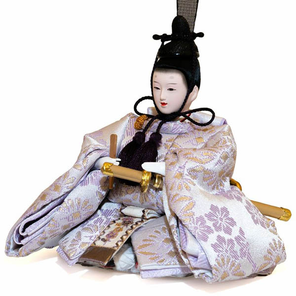 吉徳　 雛人形　柳親王 白木調 木目 収納箱飾り 花こばこ　詳細画像