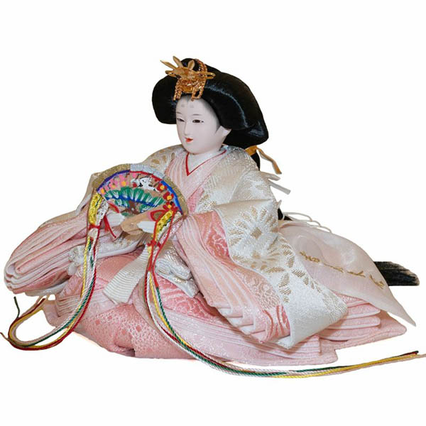 吉徳　 雛人形　柳親王 白木調 木目 収納箱飾り 花こばこ　詳細画像