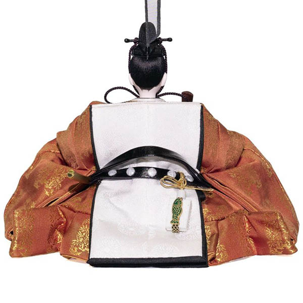 吉徳　 雛人形　樋泉円作 正絹 黄櫨染 京十番親王 御雛　詳細画像