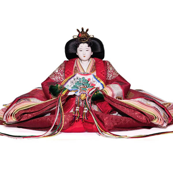 吉徳　 雛人形　樋泉円作 正絹 黄櫨染 京十番親王 御雛　詳細画像