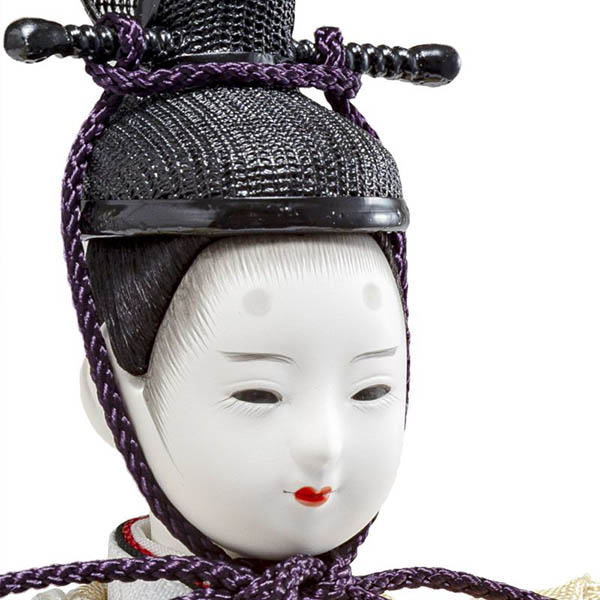 吉徳　 雛人形　柴田家千代作 かすみ桜刺繍 柳親王 御雛　詳細画像