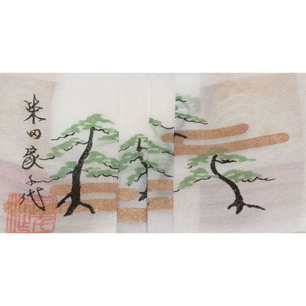 吉徳　 雛人形　柴田家千代作 かすみ桜刺繍 柳親王 御雛　詳細画像