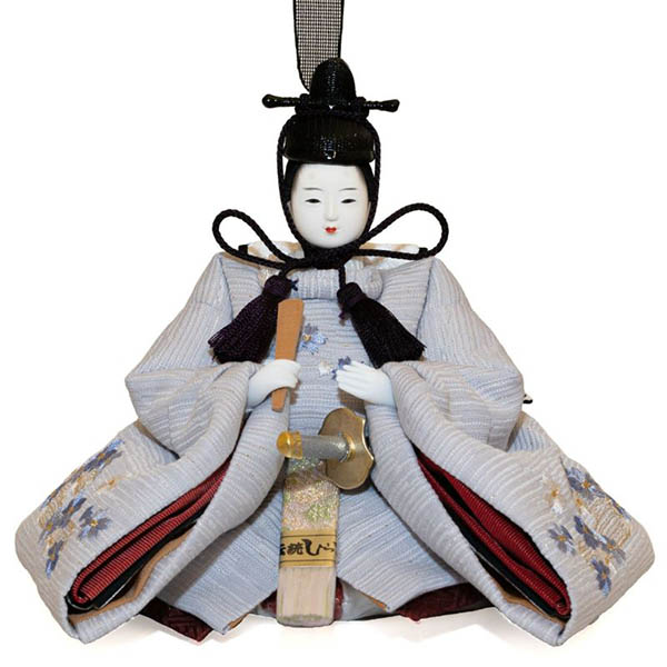吉徳　 雛人形　柴田家千代作 かすみ桜刺繍 柳親王 御雛　詳細画像