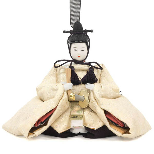 吉徳　 雛人形　柴田家千代作 正絹 ジャガード織 柳親王 御雛　詳細画像