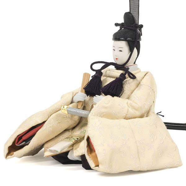 吉徳　 雛人形　柴田家千代作 正絹 ジャガード織 柳親王 御雛　詳細画像
